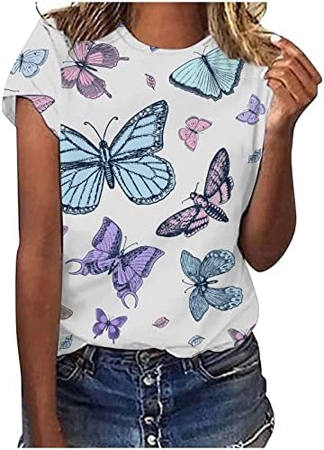 Nokmopo de grandes dimensões camisetas para mulheres moda redonda casual pescoço curto tampa de tampa blusa