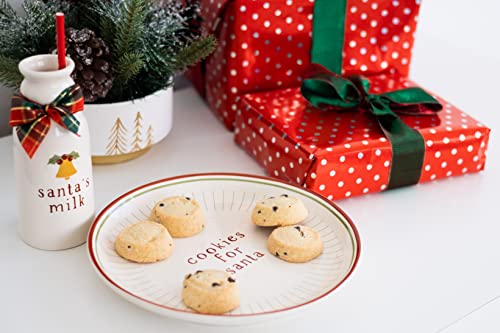 Conjunto de biscoitos de Santa Pearhead, biscoitos e décor de Natal de leite, placa de biscoito para Papai Noel, noite