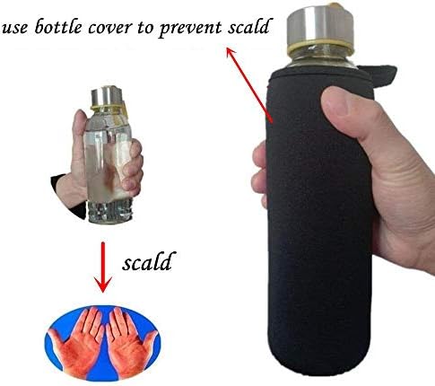 Capa de água de candygirlft Manga de garrafa de água 25 oz, isolada neoprene manga água garrafa de garrafa de garrafa de tampa da