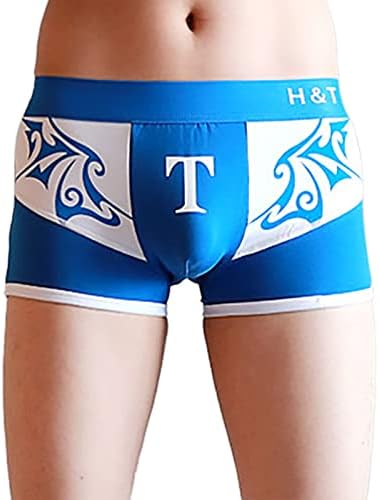 Boxers para homens de roupas íntimas masculinas de cueca de algodão impressão Sexy Youth Four Seasons Seasons Mid Waist dance