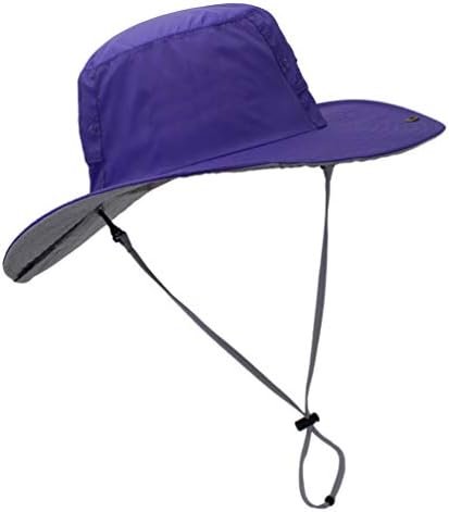 Lioobo Sun Hat Hat Brim Pesca Chapéu de Pesca Verão Sun Cap-Cowboy Hat Out Anti-UV Cap para homens Mulheres