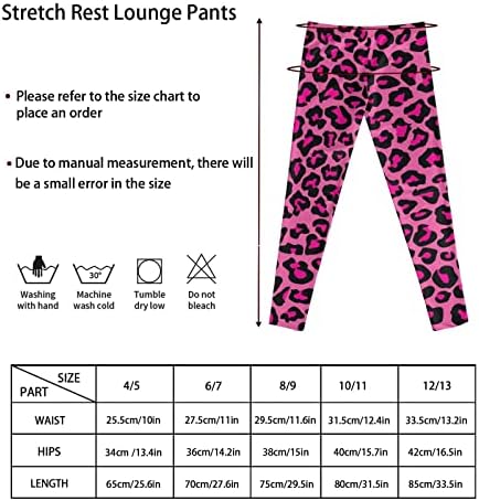 Fusurire Girls Workout Yoga Leggings, Little Kids Leggings