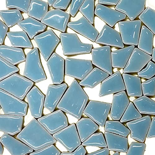 Lkxharleya 100g cores variadas mosaico cerâmico telhas, formato irregular mosaico Mosaico de parede diy de mosaico