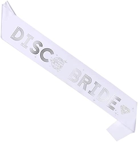 Disco Bride Sash Last Disco Bride Sash Bachelorette Party Decorações Disco Bride Sash Bride To Be Sash para chuveiro de noiva, festa