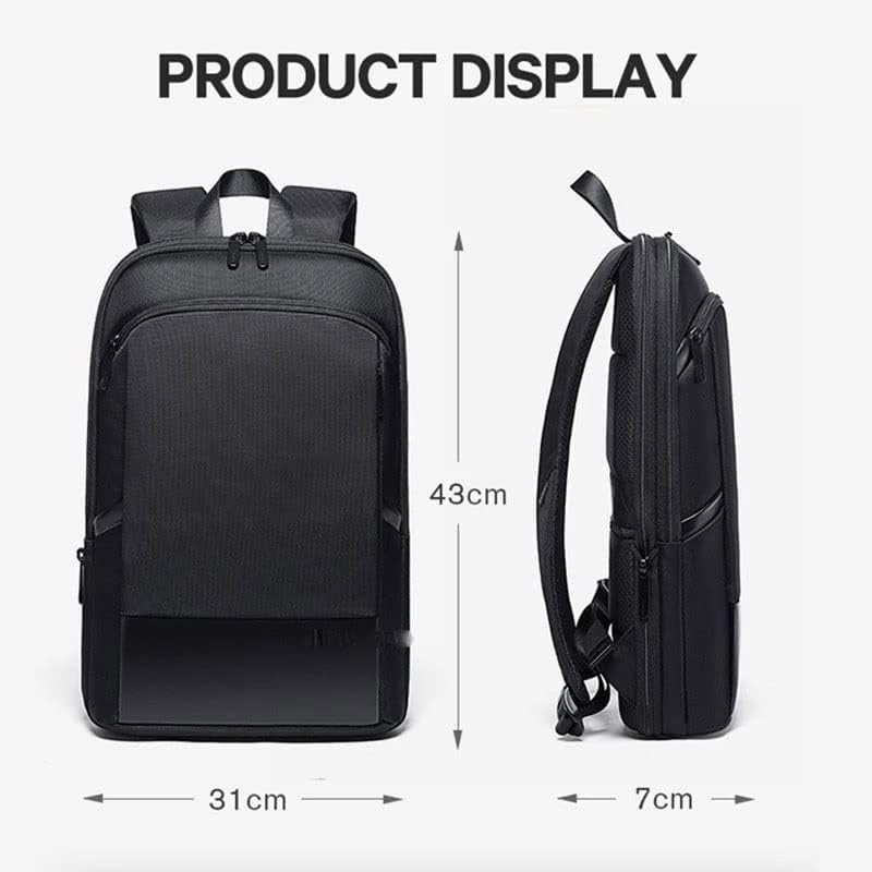 JGQGB Business Men's Business Água à prova d'água 15.6 Laptop Backpack Men's Classic Travel Cycling Saco de ombro retrátil