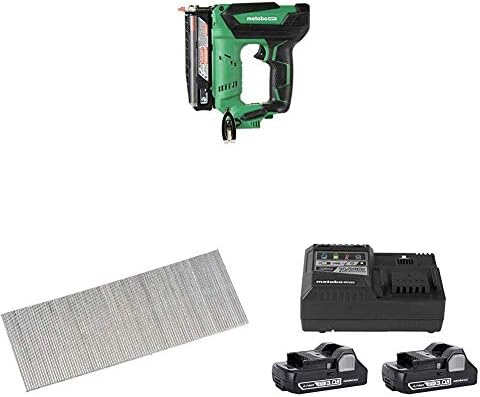 Metabo hpt np18dsalq4 18V pregos de alfinete sem fio com unhas de micro pino Metabo HPT 23002SHPHPT, calibre 1 x 23 e kit de combinação