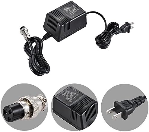 Duisger 17V 600mA Mixagem Mixer Mixer Adaptor CA Adaptador de 3 pinos Plugue de entrada 110V para Yamaha MG16/MG166CX/MG166C/F4/F7/6FX,