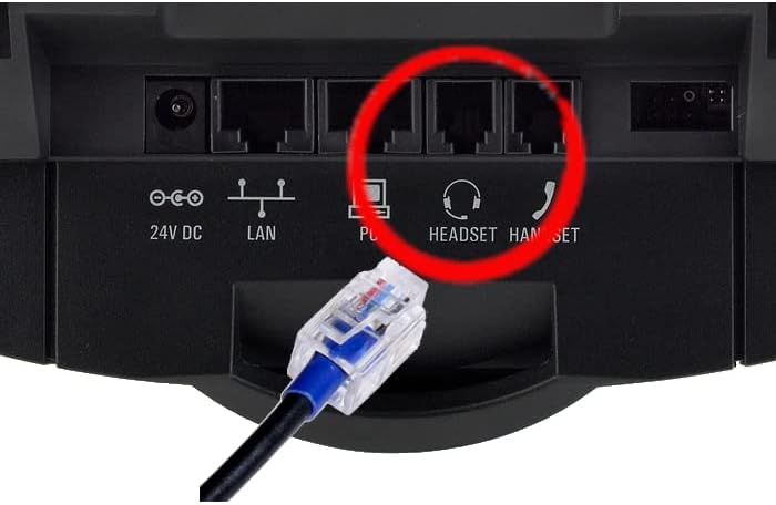 O Ovislink Call Center Headset compatível com telefones polucom com conector de fone de ouvido RJ9 incluiu todos os modelos iniciados