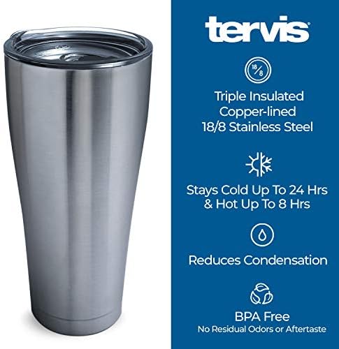 Tervis Made in USA Double Partle University of Florida Gators Isoled Tumbler Cup mantém bebidas frias e quentes, garrafa de água de