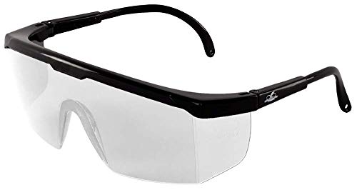 Eyewear de segurança Bullhead BH353 Snook, moldura preta brilhante, lente de fumaça, templos ajustáveis