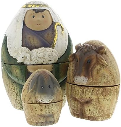 Família sagrada romana Três reis e pastor de natal natividade de ninhos de ninho conjunto de 9