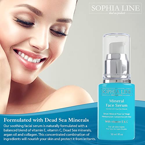 Sophia Line Mineral Dead Mineral Face Serum - soro facial e hidratante enriquecido com minerais do mar morto, vitamina C e