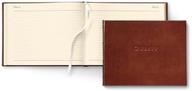 Livros de convidados personalizados ou não personalizados, da Gallery Leather, 7 x9