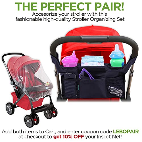 Lebogner Baby Head Suporte Pillow & Stroller Organizador