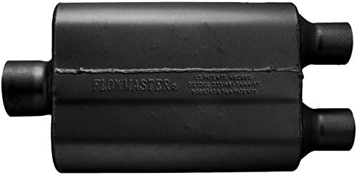 Flowmaster 9430422 40 Silenciador de fluxo delta - 3,00 central em / 2.25 Dual Out - som agressivo, preto