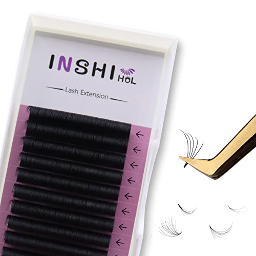 Extensões de cílios 0,05 D Curl 16mm Volume Lash Extensions ， Easy Fan Volume Lashes Extensões de cílios Rapid Blooming