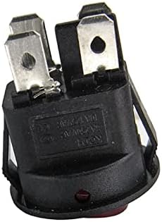 Interruptor de balancim kcd1 spst 224n 23mm 4 pino 250v 6a interruptor de barco redondo Snap-in no interruptor de posição