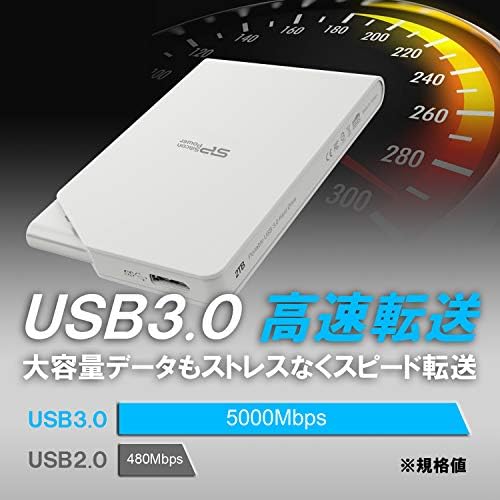 Silicone Power SP020TBPHDS03S3W B00KQ0S0L0 HDD portátil 2TB 2.5 USB 3.0/2.0 Compatível, PS4 Operação confirmada