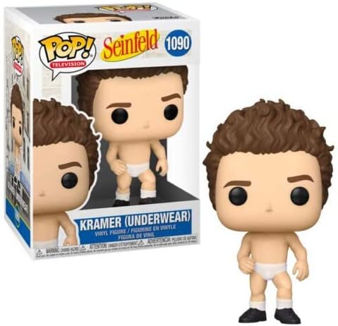 Funko Pop! TV: Seinfeld - Kramer em roupas íntimas, figura exclusiva de vinil da