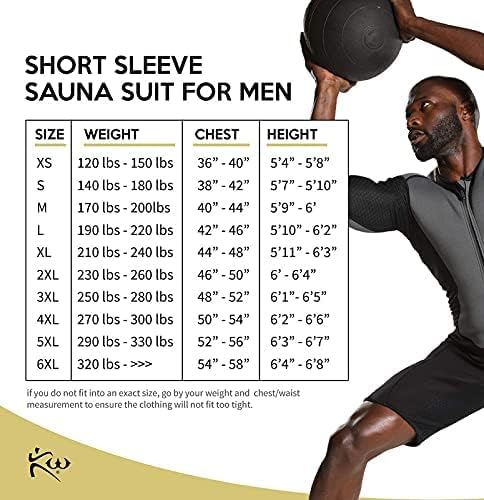 Peso de Kutting - Tecnologia de suor Neoprene Terno de manga curta para homens - terno de exercício - ajuda a queimar mais calorias,