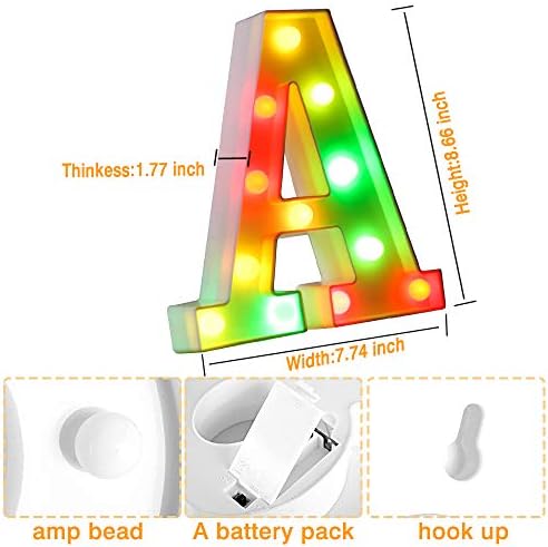 Luzes de letra iluminadas de marquise, colorido com controle remoto 16 Alteração de cor luz LED LEITA LIGHT SIAT PARA FESTO/CASAMENTO/HOME/BAR