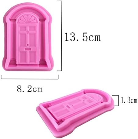 Silicone 3D Forma da porta Diy BakeWare Bakeware Nonticle Decoração de fondant molde de molde de sabão molde