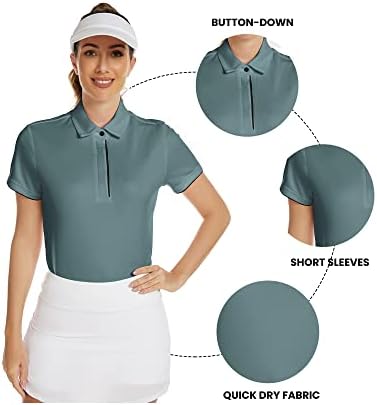 V Valanch Polo camisas para mulheres camisetas de golfe tampes de verão curto