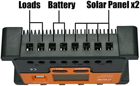 POWLSOJX 100A 48V PWM SOLAR CONDULHADORES COM MULTIPO PROTEÇÃO E LCD DISPLAY & 5V CARREGADOR DO PAINEL SOLAR DE SAÍDA USB COM SENSOR