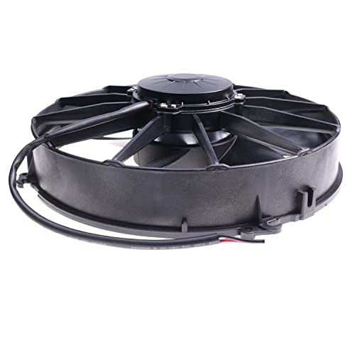 Holdwell 24V Radador de resfriamento elétrico Soprador de ventilador 30102616 Compatível com SPAL VA01-BP70/LL-79S