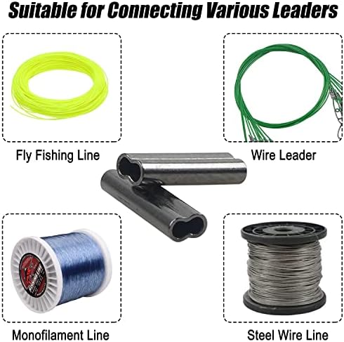 BESPORTBLE 100PCS Stainless Steel Fishing Wire Leader Line Fishing