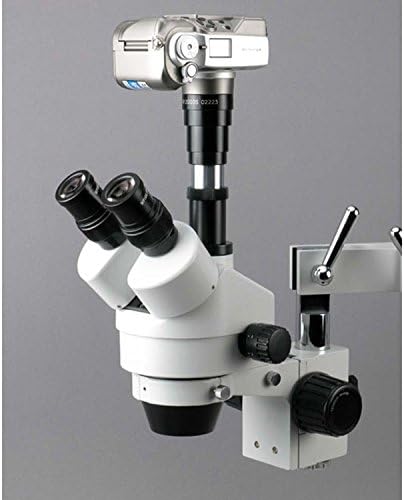 Microscópio de zoom estéreo trinocular profissional de estéreo SM-4TX-FRL SMScope SM-4TX-FRL, ampliação de 3,5x-45x,