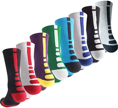 Olchee Boys Sock Basketball Soccer Highking Ski Athletic Outdoor Sports grosses grossa Alta tripulação Meias Multipack