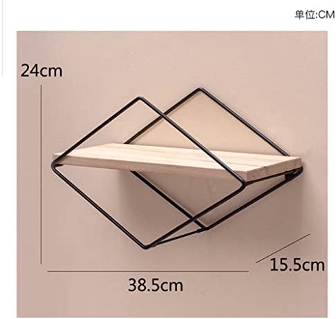 TJLSS Sala de quarto da prateleira da parede sala de estar multifuncional de ferro multifunciativo Rack de pendura