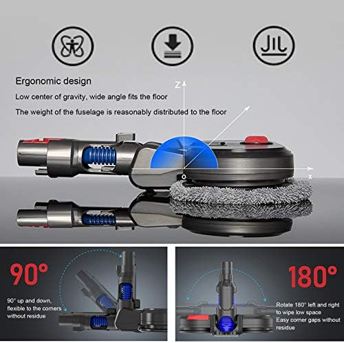 Substituição da cabeça de limpeza elétrica de limpeza para Dyson V7 V8 V10 V11 Vacuum Cleaner com cabeça de esfregão duplo e