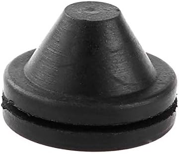 Kit de ilhó de borracha festas, tampa de poeira de orifício de borracha tampa plugs pretos de vedação de cabo preto