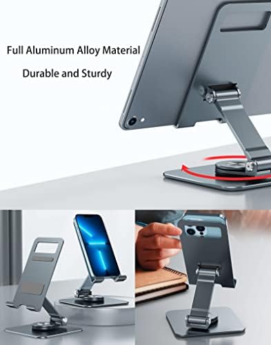 Oxitoys Tablet Stand para mesa, comprimido/telefone com base rotativa, universaly compatível com ipad iphone kindle