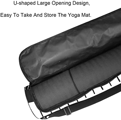 Bolsa de tapete de ioga unissex, transportadora de tapete de ioga com exercícios com alça de ombro ajustável TOUCANS