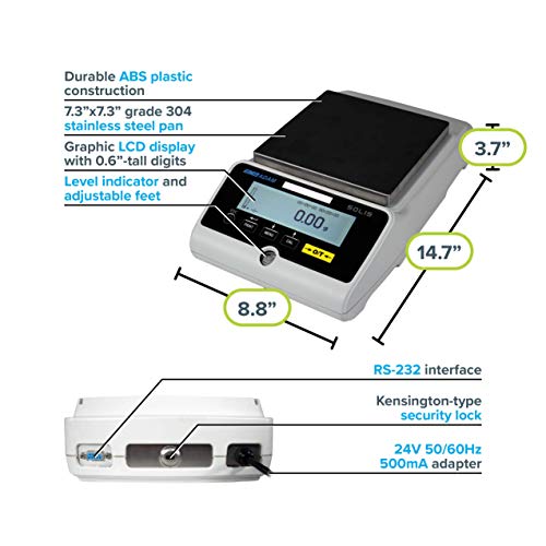 Equipamento Adam STB 3202E Solis Precision Balanços, 3200g Capacidade 0,01g Legabilidade