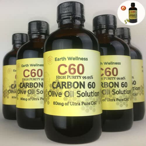 C60 Azeite de azeite 100ml Fullerene Carbon 60 alta pureza 99,99%