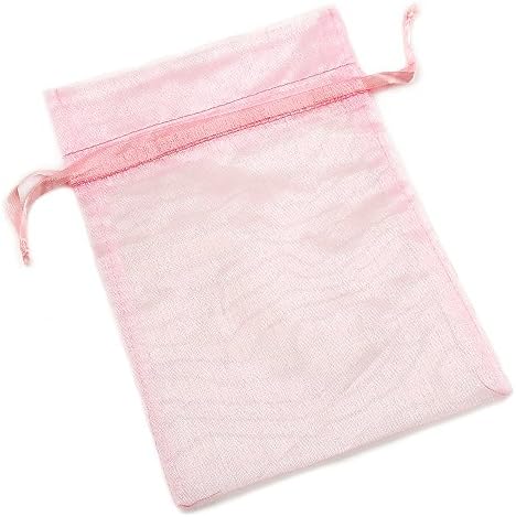 Bolsa Avalaya Organza Drawstring 15x20cm - rosa