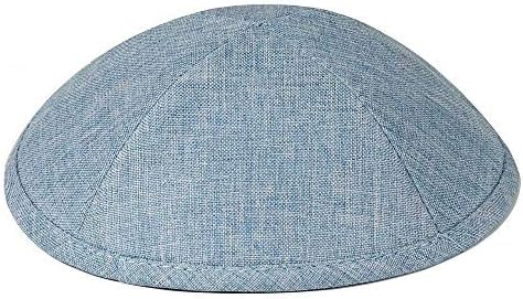 Zion Judaica Deluxe linho kippot único em massa de impressão personalizada opcional para qualquer