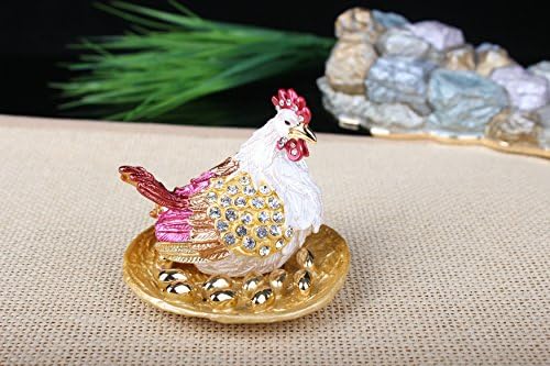 Znewlook Chicken With Eggs Tinket Ring Jewelry Box Boxes Box 9.5x9.5x8.5 cm