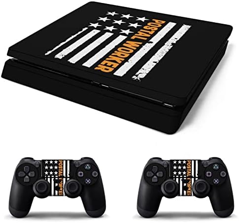 Post Office Postal Worker American Flag PVC adesivo adesivo Adesivo de pele para PS4 Pro/PS4 Slim Controller