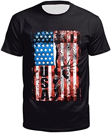 Miashui gráfico t sufocando camisetas masculinas camisetas de bandeira americana masculina camiseta patriótica de