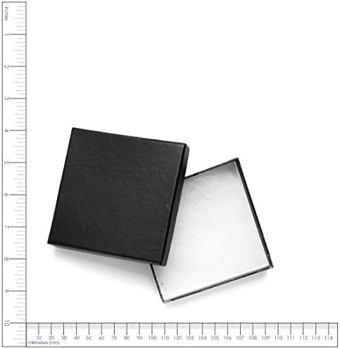 Cousin Diy 1pc Square Gift Box - Black 3,75in x 3,75in