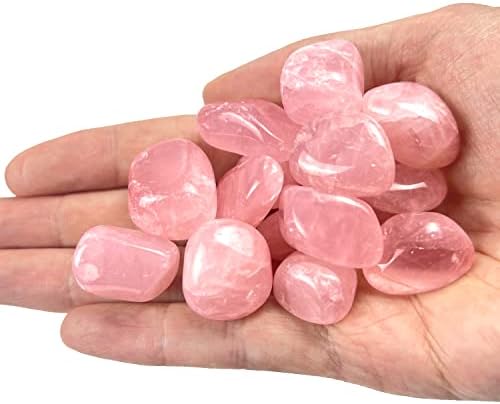 10pcs Rose Quartz Cristais Cristais de cura naturais Pedras naturais Cristais de cálculos polidos de cálculo de pedras de cura para