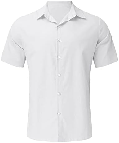 Camisetas de botão casual masculinas de Yangqigy para homens camisetas de grandes dimensões para homens camisetas