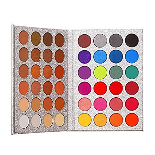 48 CORES GLITTER GLITTER MATTE ENESENTE PALETA DE ENCONTRADA PALETA METALAL METALAL PALETA DE SHADOTE DE