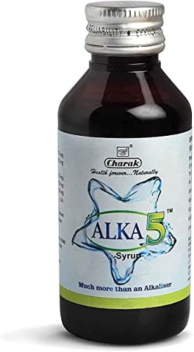 Piada charak pharma alka -5 xarope um alcaliador de urina - 100 ml