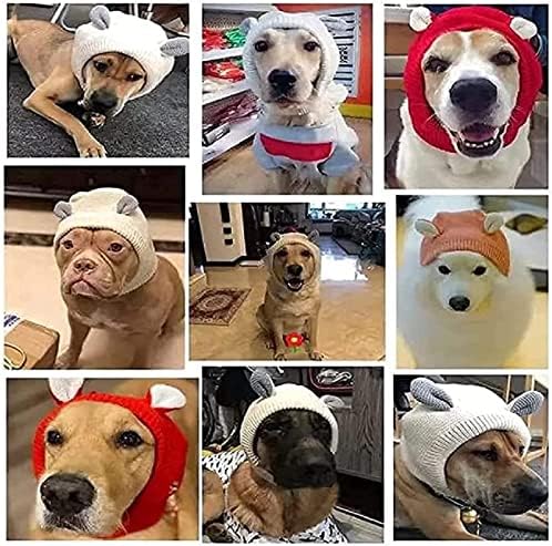 Abrigo de ouvido de cachorro Proteção de ruído, pescoço de inverno e capa mais quente para animais de estimação, cães de gato estresse